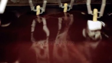 Çikolatalı dondurma üretim hattı. Tatlı gıda üretim hattı