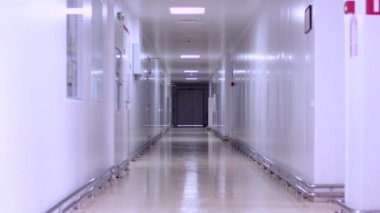 Boş Hastane koridorunda iç. Boş koridor hastane. Klinik koridor