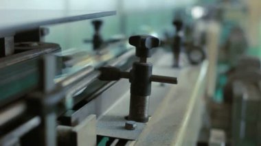 Fabrika üretim hattında. Üretim Fabrikası Konveyör bant