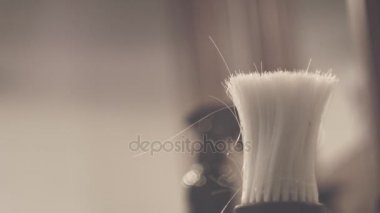 Araçlar berber. Aksesuarlar berber. Berberde tıraş aksesuarları