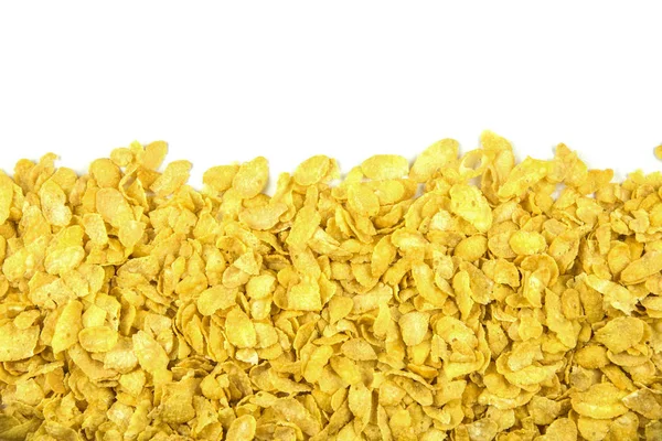 Beyaz arkaplandaki mısır gevreklerini kapat