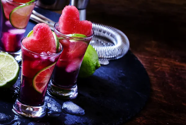 Тайские коктейли из арбуза — стоковое фото