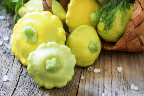 Gele pompoenen, selectieve aandacht — Stockfoto