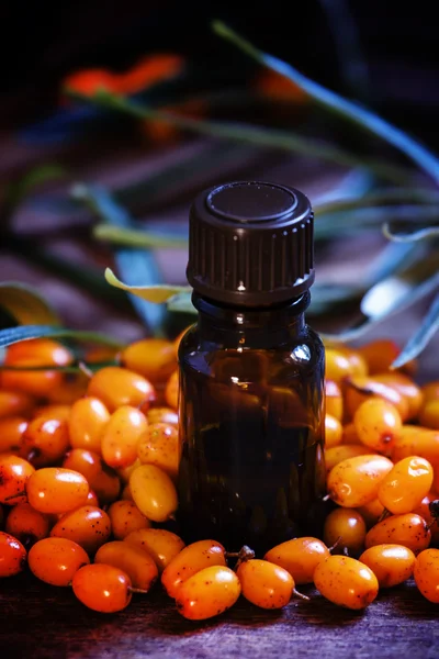 Olio essenziale di olivello spinoso — Foto Stock