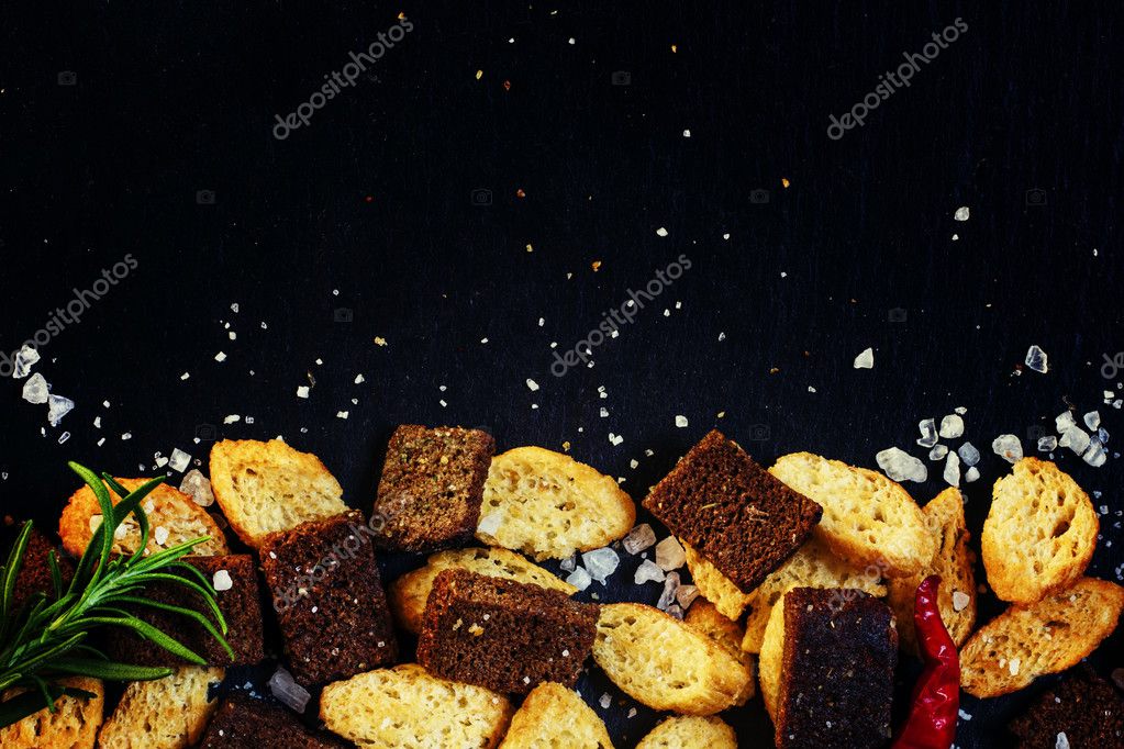 Unhealthy food concept, spicy salted crackers Stock Photo by ©5PH 125478070