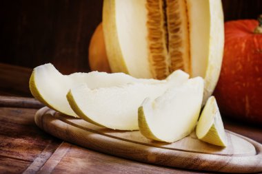 Dilim kavun, seçici odak 