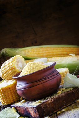 Ham Mısır ezmesi, rustik tarzı