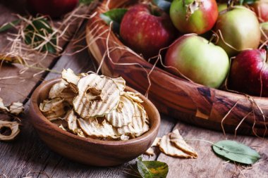 Sağlıklı gıda elma cips  