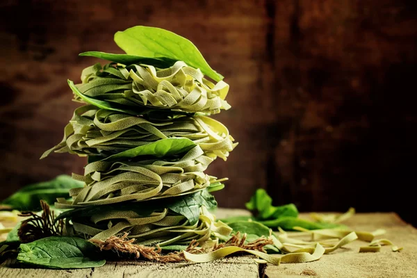 Droge spinazie pasta — Stockfoto