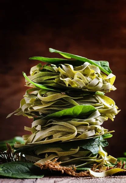 Pastas secas de espinacas — Foto de Stock