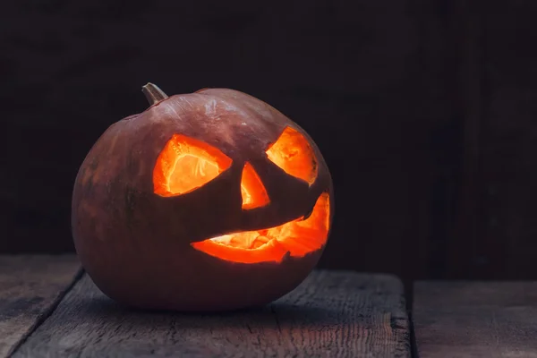 Halloween pumpa jack-o-lantern — Stockfoto