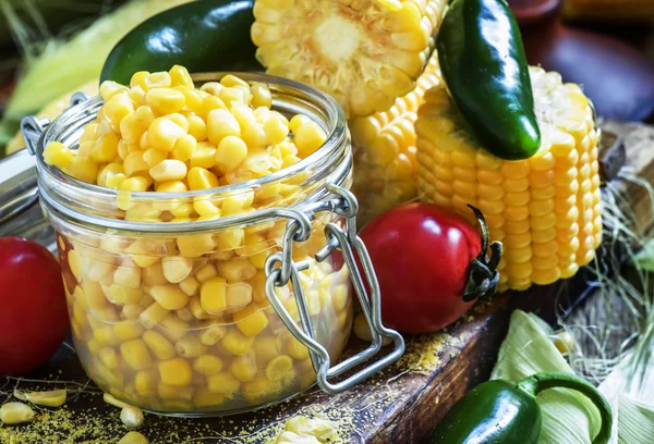 Canned corn and spices