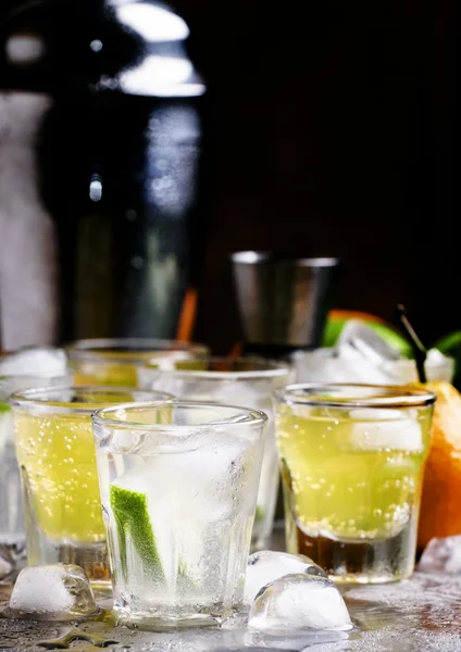 Portakal ve limon alkollü kokteyller — Stok fotoğraf