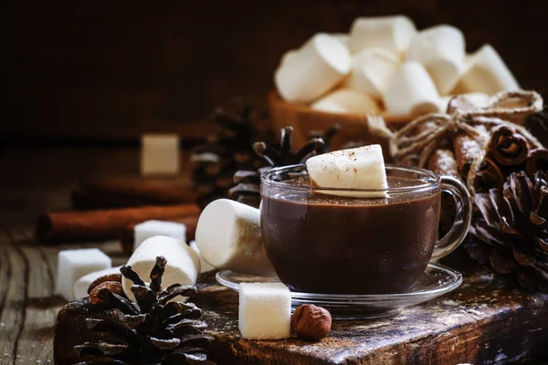 마쉬 멜 로우 초콜릿 액체 — 스톡 사진