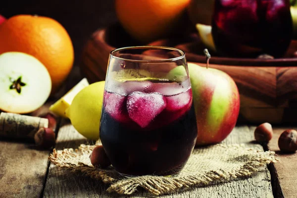 Sangria zimno owoców — Zdjęcie stockowe