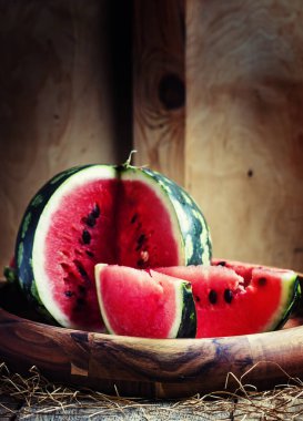 Karpuz, rustik tarzı parçaları