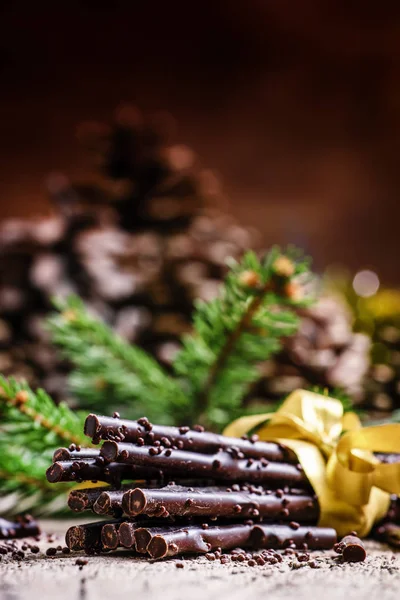 クリスマス プレゼント チョコレート — ストック写真