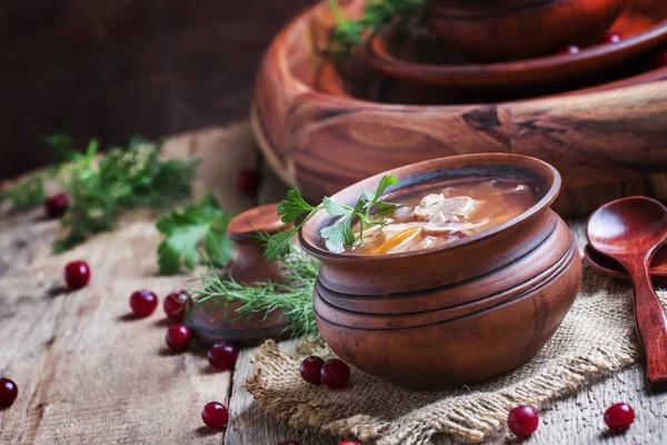 Soup made of sauerkraut — Stock Image Soup made of sauerkraut Stock Photo