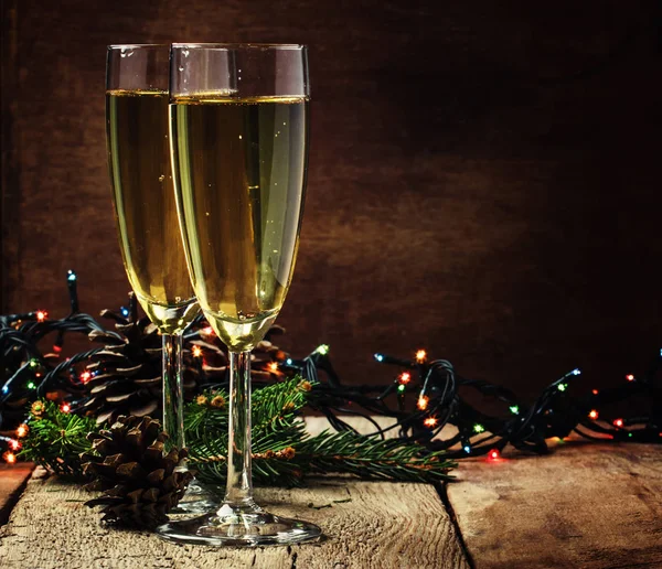 Şampanya gözlük, Noel ve yeni yıl 's kompozisyon