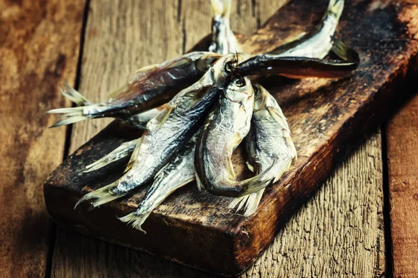 Beer snack - dried fish roach — Stock Photo, Image