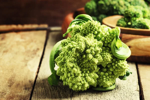 Green cauliflower, selective focus — Stock Image Green cauliflower, selective focus Stock Photo
