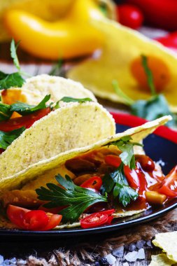 Meksika tacos ile et dolması