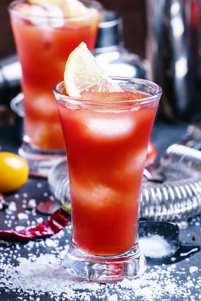 Alkoholowe cocktail krwawe Józef — Zdjęcie stockowe