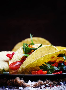 Meksika tacos ile et dolması