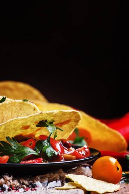 Meksika Mısır tacos dolguları ile