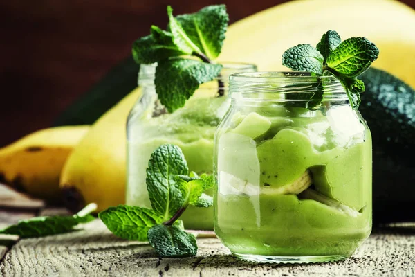 Smoothie from banana and avocado