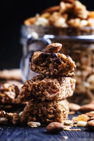 Barras de muesli de cereales — Foto de Stock