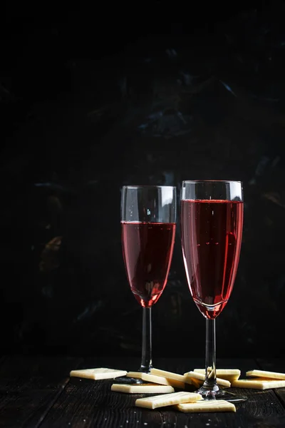 Rose sparkling wine