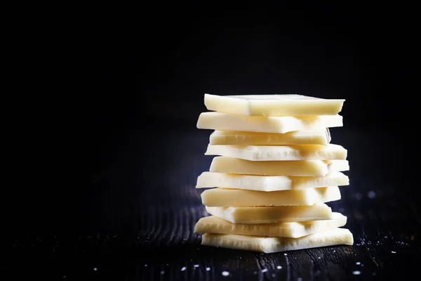 Delicioso chocolate branco — Fotografia de Stock