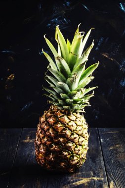 Olgun taze ananas, seçici odak
