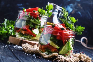 Sebze vejetaryen salata