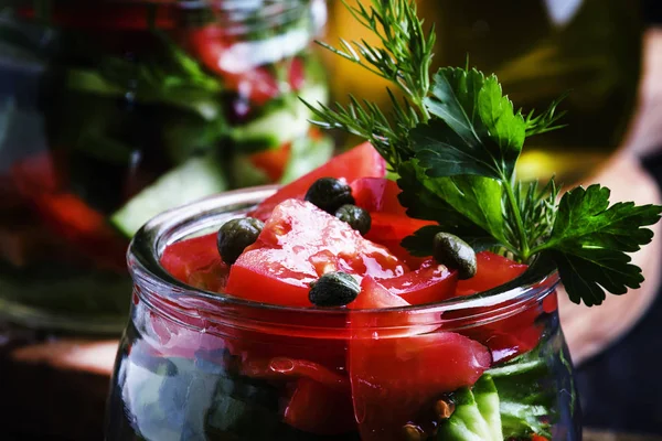 Gemüse-vegetarischer Salat — Stockfoto
