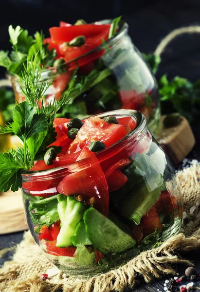 Zeleninový vegetariánský salát — Stock fotografie