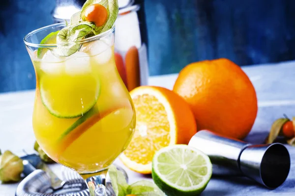 Nyári Citrus alkoholos koktél — Stock Fotó