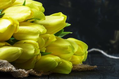 Büyük Sarı laleler buket