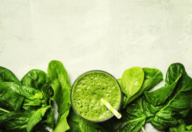 Ispanak smoothies, gıda arka plan