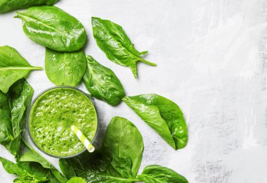 Ispanak smoothies, gıda arka plan