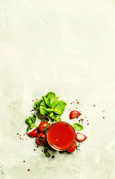 Würziger Tomatensaft — Stockfoto