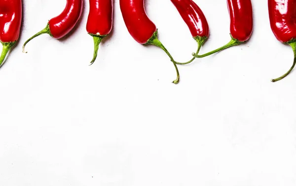 Fresh red chili peppers — Stock Photo, Image
