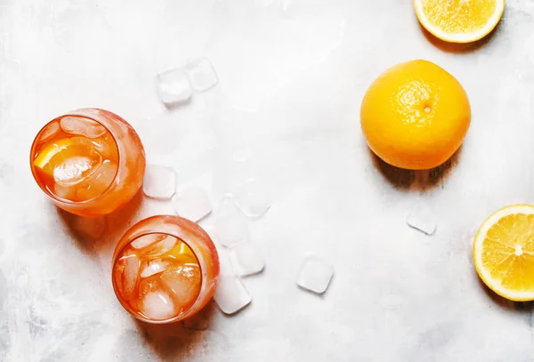 Italské pomerančový koktejl s hořký aperitiv — Stock fotografie