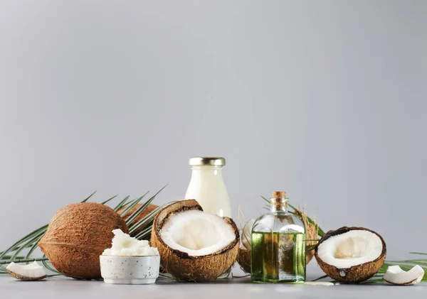 Mct Coconut Butter Atau Minyak Kelapa Organik Makanan Sehat Keindahan — Stok Foto