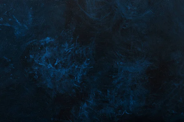 Preto Azul Pintado Textura Concreto Fundo Com Elementos Sombra Grãos — Fotografia de Stock