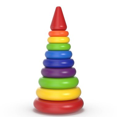 Oyuncak çocuk plastik piramit
