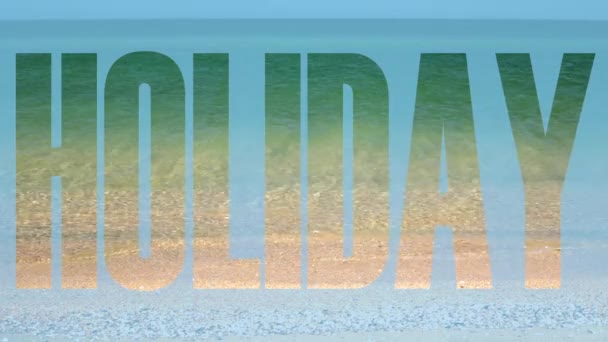 Weekend, vakantie, zee en strand. Reizen en toerisme. — Stockvideo