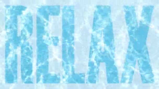 Acqua trasparente in piscina. Riposo e relax. Piscina con acqua blu . — Video Stock