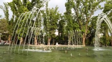 Krasnodar, Rusya, Temmuz 2017. Güzel çeşme.